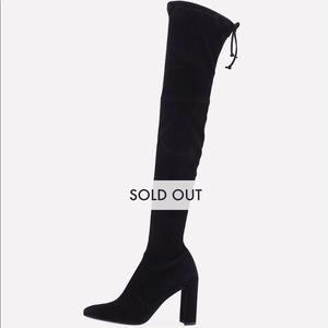 NWT Stuart Weitzman Highchamp Black Suede OTN Boots
